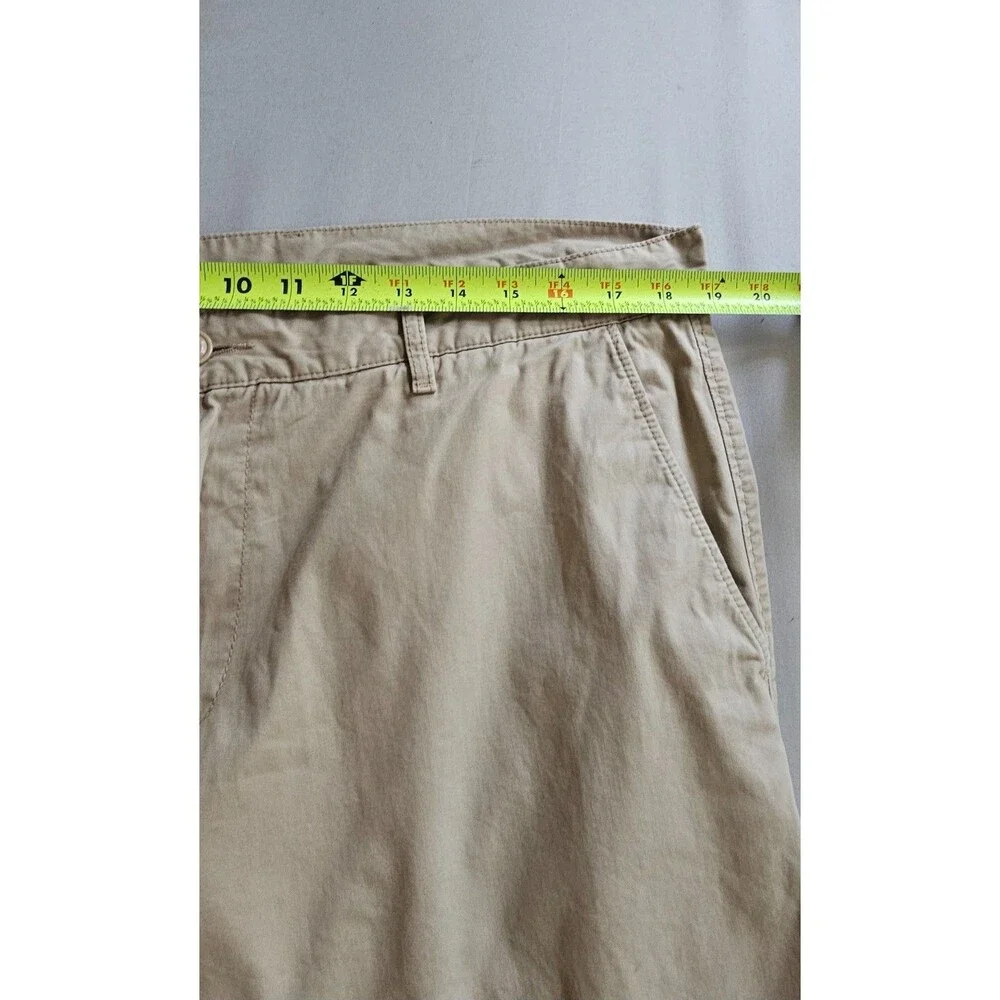 Lacoste Mens 38 Beige Chino Pants Classic Fit Cotton Twill Trousers Quiet Luxury